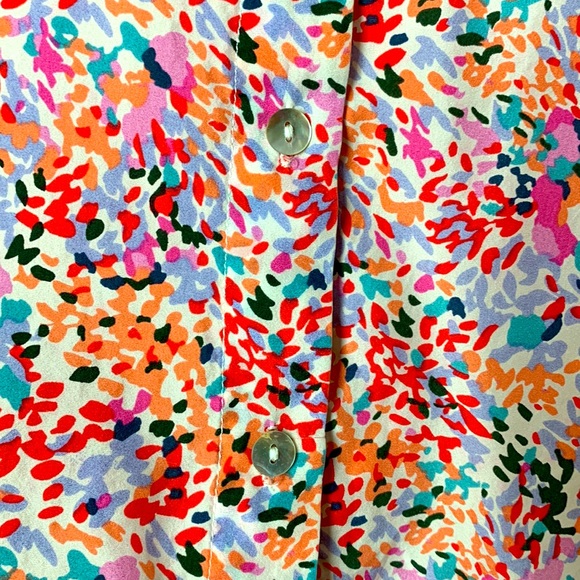 100% Silk TRISTAN colourful shirt - Picture 6 of 8